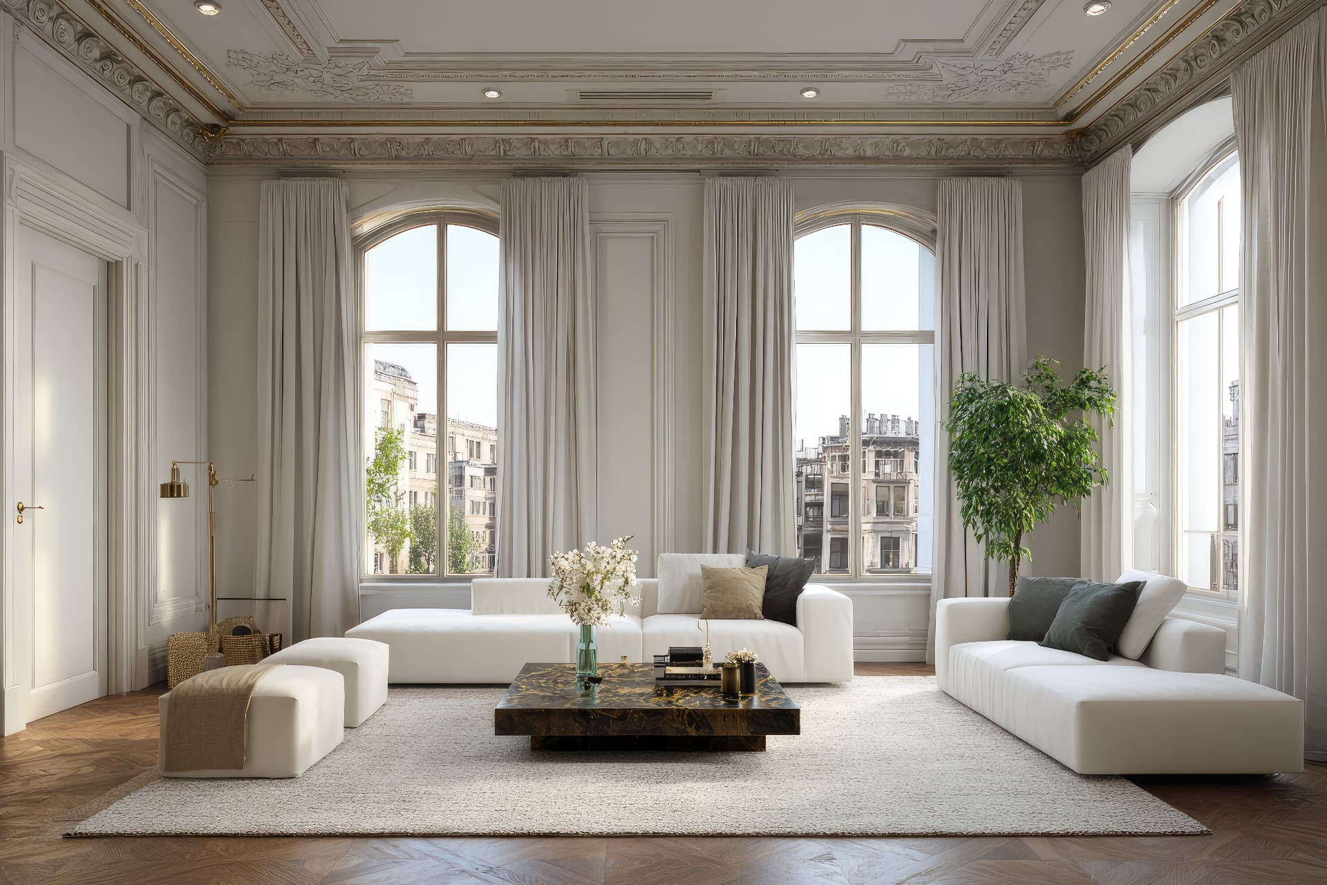 Warm neutral luxury interior